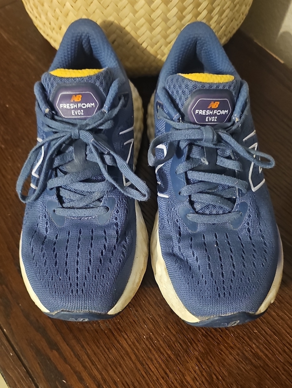 New Balance Women's Navy and Yellow Fresh Foam EvoZ Sneakers